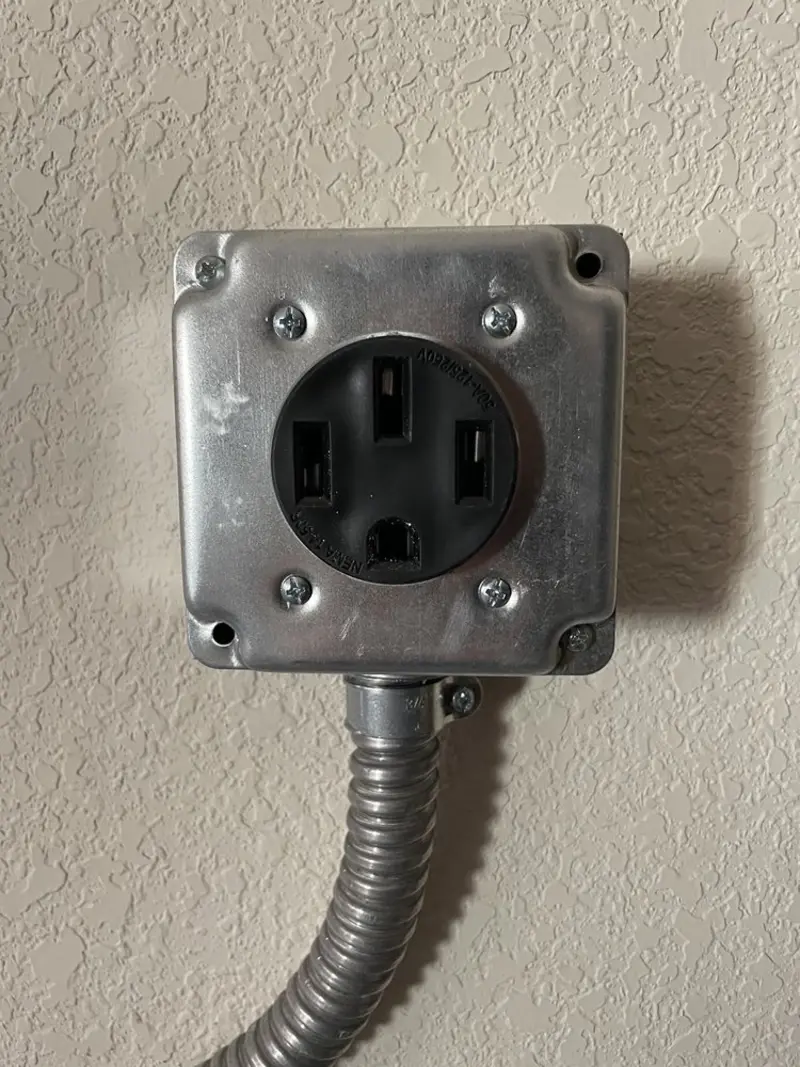 NEMA 14-50 outlet installed for Smart Home Electrical in Scottsboro